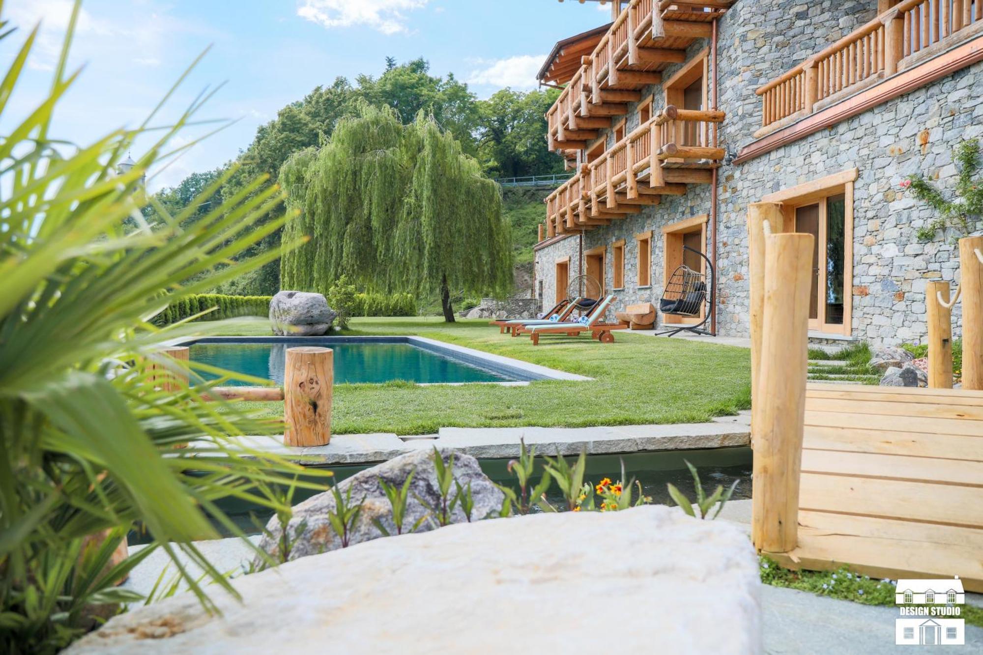 Chalet Antico Legno By Design Studio Sueglio Exterior foto