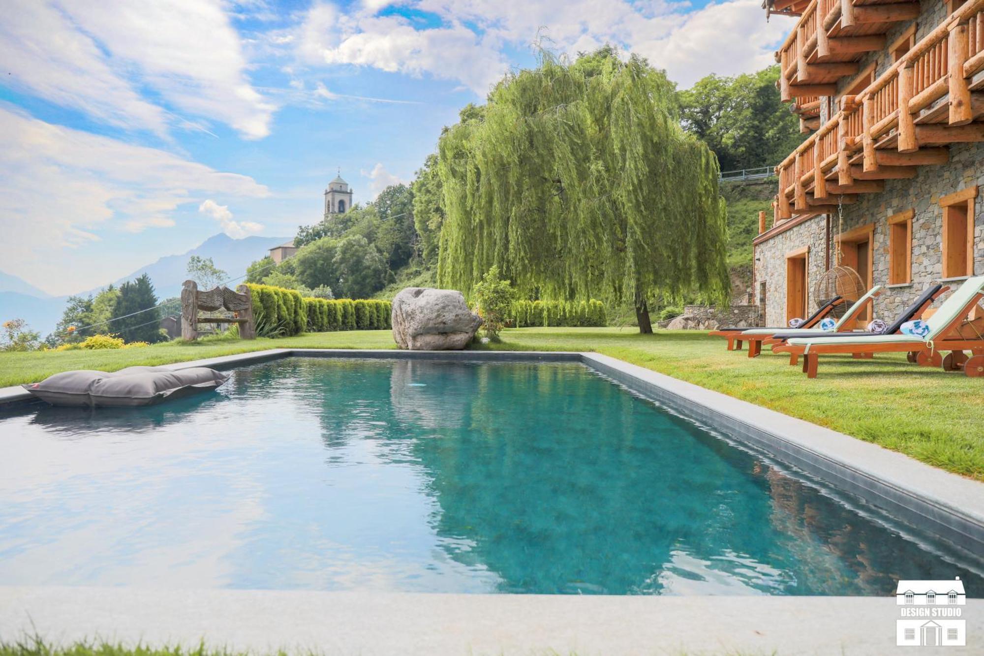 Chalet Antico Legno By Design Studio Sueglio Exterior foto